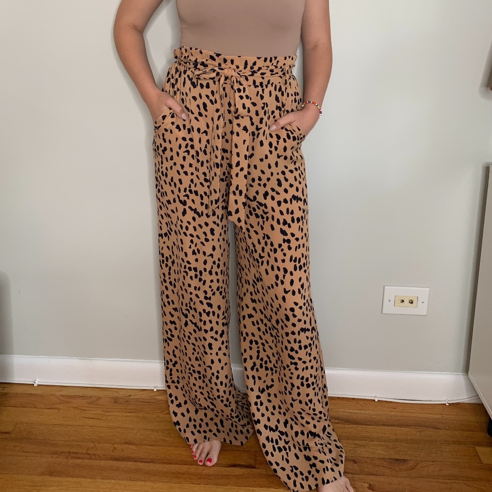 Animal Print Palazzo Pant